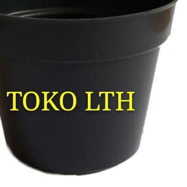 ❈ POT HITAM 50 CM POLOS PLASTIK / POT BUNGA / POT TANAMAN BESAR ♞