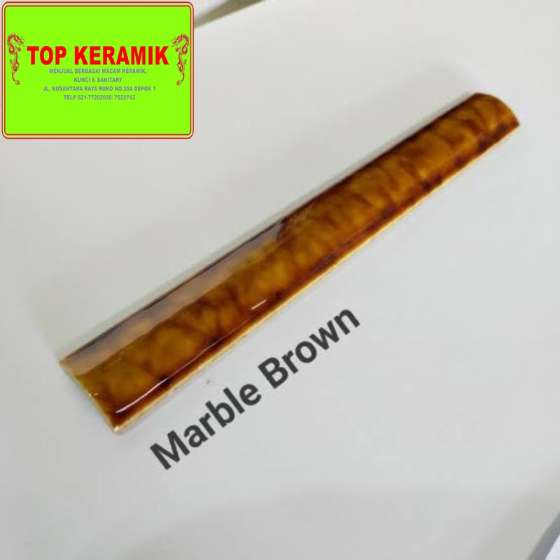Bon-Bon / Kuku Macan Keramik 20Cm Marble Brown