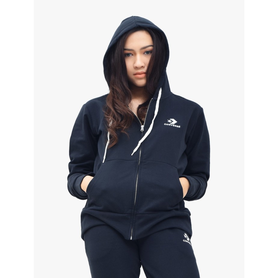 Converse Star Chevron Emb Full Zip Women's Hoodie. Original