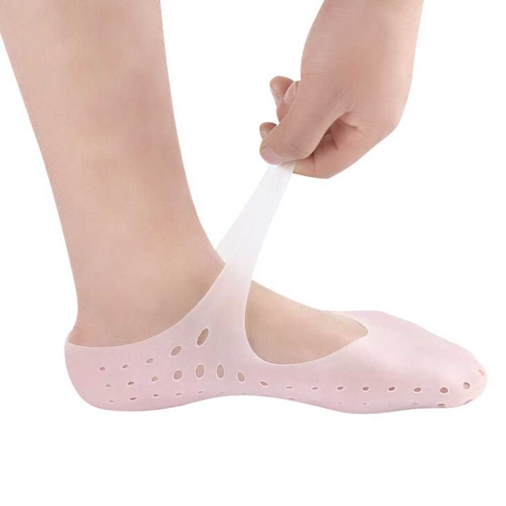 (100% BARANG ORI) Soumit Kaos Kaki Sepatu Shock Absorb Silicone Gel Anti Slip 2PCS MJ004