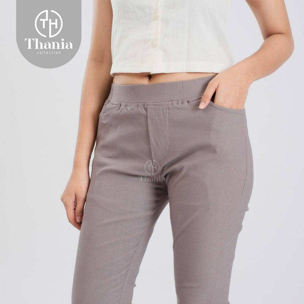 Elizabeth Pants Celana Chino Wanita Bahan Melar Elastis Celana Panjang Wanita Legging SoftJeans