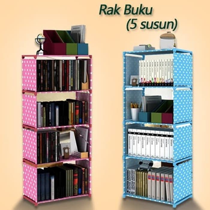  Rak  Buku  tas sepatu Serba Guna Portable 5 susun 4 