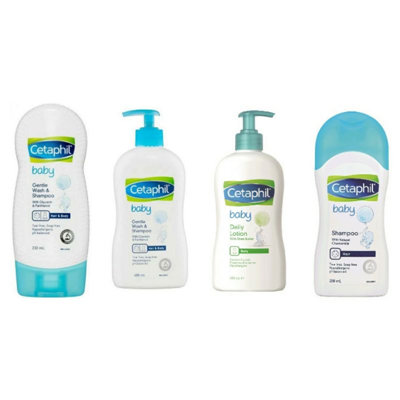 CETAPHIL Baby Gentle Wash &amp; Shampoo 230mL l Daily Baby Lotion 400mL l Shampoo 200mL