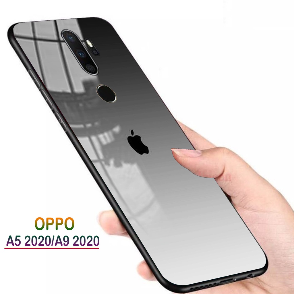 Softcase Glass Kaca OPPO A5 2020, A9 2020 - Casing HP OPPO A5 2020, A9 2020 [ S01 ].