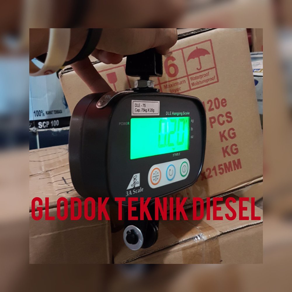 TIMBANGAN GANTUNG DIGITAL 75 KG DLE 75