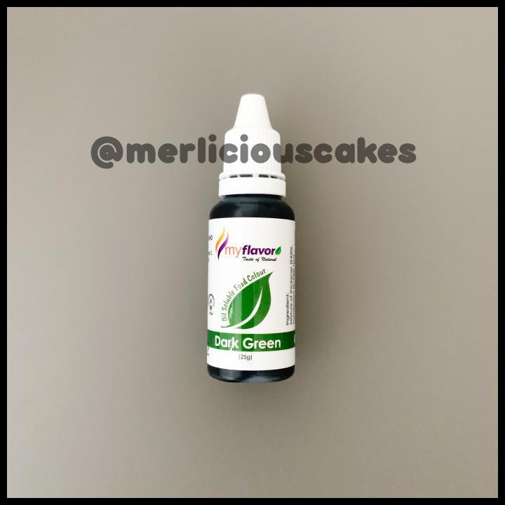 

Dark Green Oil My Flavor Food Colour Pewarna Makanan Buttercream