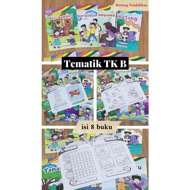TEMATIK TK B  - K2013 (1 PAKET = 8 BUKU)