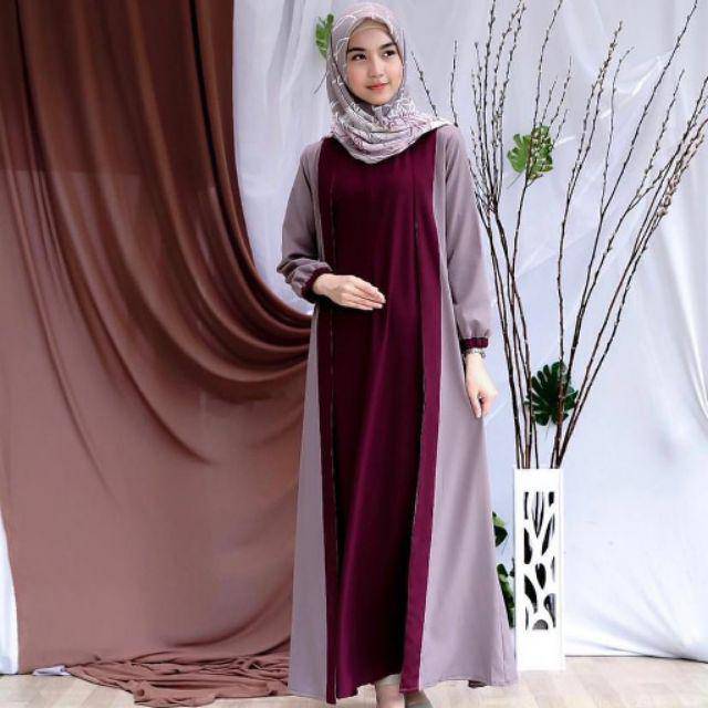 MARSHA MAXY FASHION MUSLIM BAJU PENGAJIAN GAMIS SYARI ASDF DRESS BIG SIZE