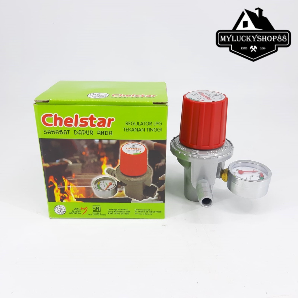 Regulator Gas Chelstar HP 333G Tekanan Tinggi High Pressure Meter