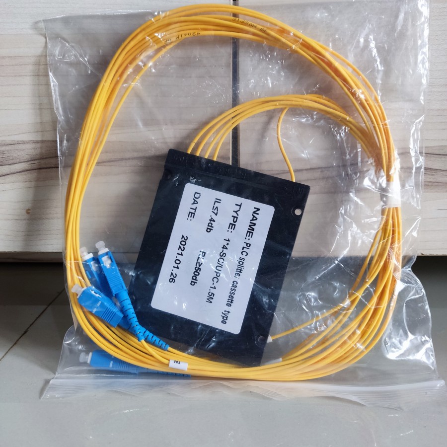 Passive Splitter Fiber Optic 1:4 SC/UPC