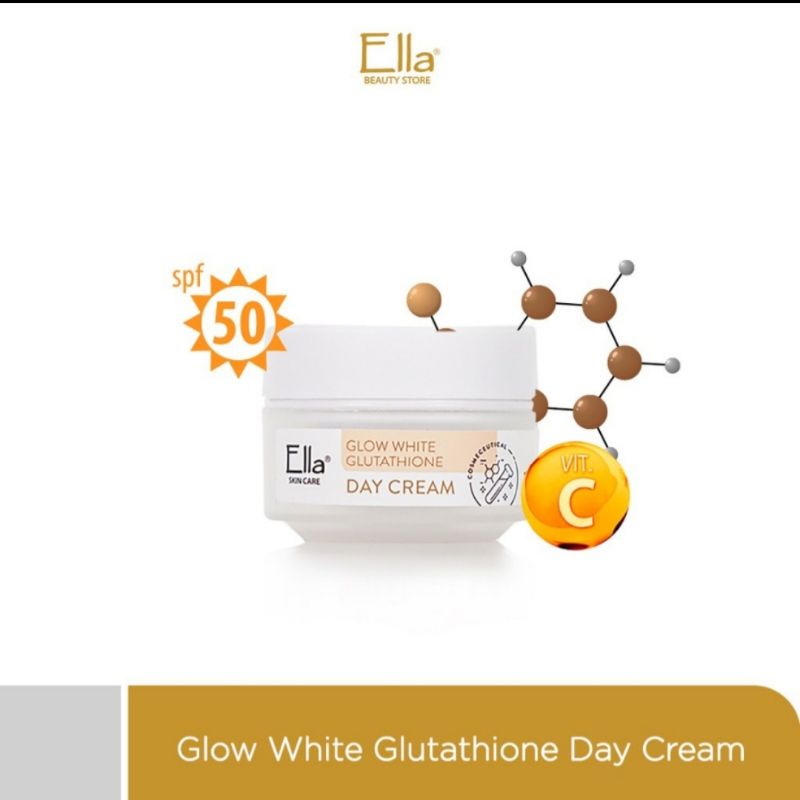 Ella Skincare Glow White Glutathione Day Cream|krim pagi glowing