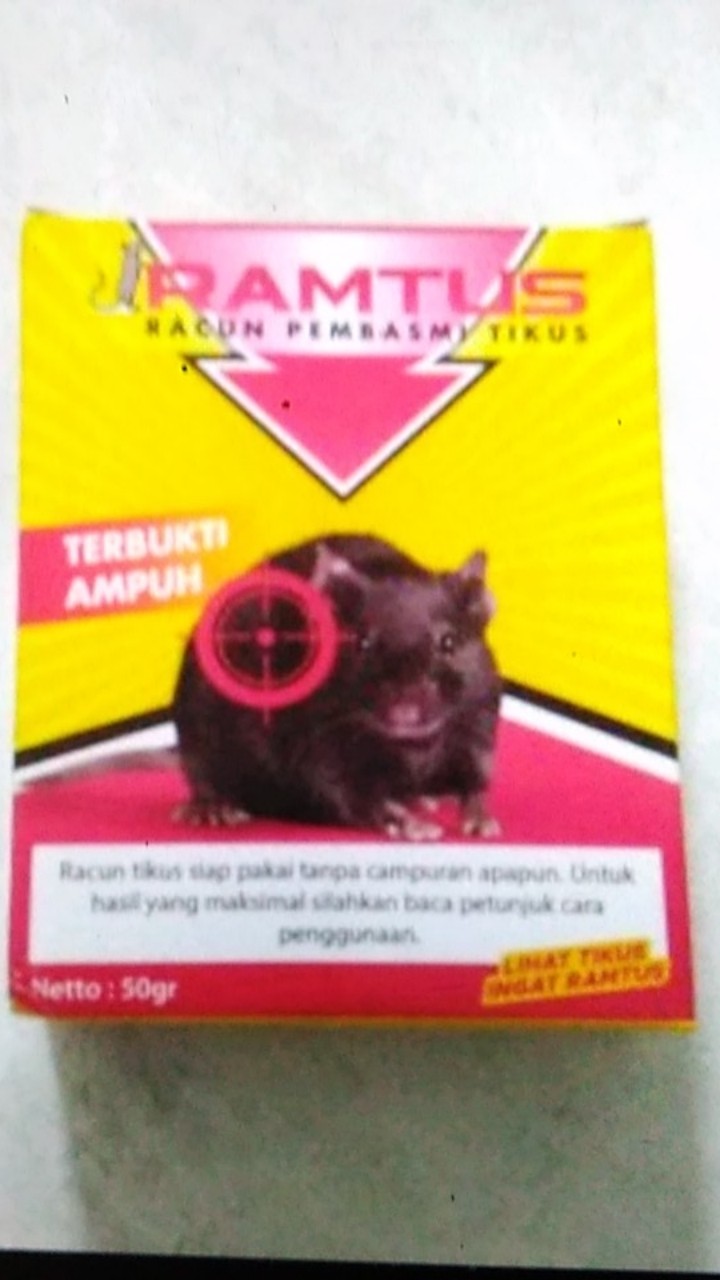 Racun Tikus Ramtus Asli Alami Mati Kering Tidak Bau Pembasmi Pengusir Tikus Super Paling Ampuh 6 Pak