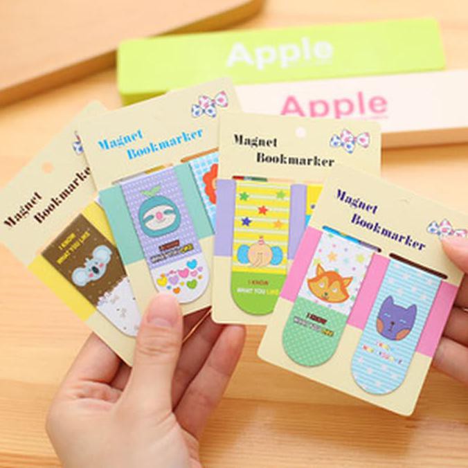 

Ready Stock Kak,,,Silahkan Order !!!! Keburu Habisss... Pembatas Buku Magnet Cartoon Korea