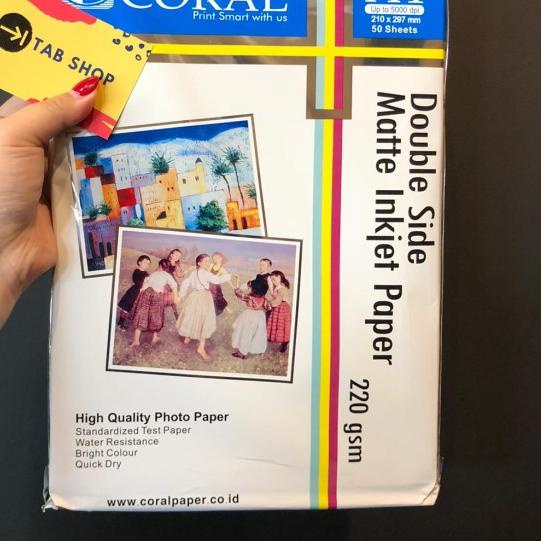 

CORAL DOUBLE SIDE MATTE INKJET PAPER A4 50 SHEETS