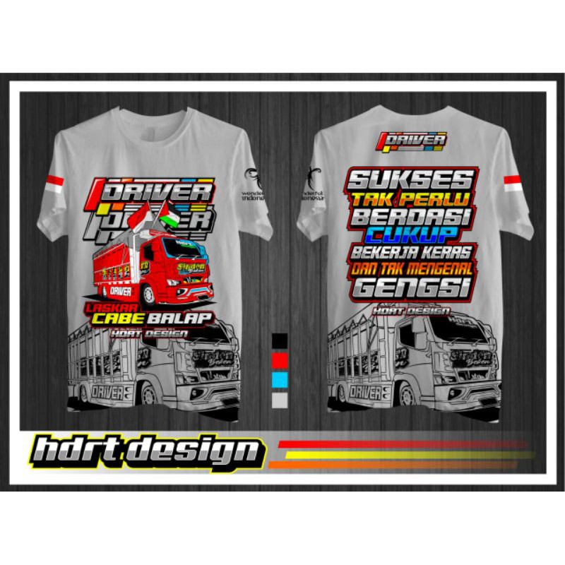 kaos Truk kaos trek kaos truck kaos trek driver laskar cabe