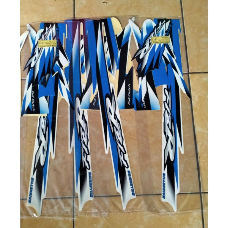 striping f1zr biru putih melenium