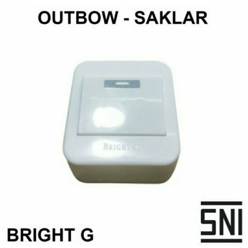 Saklar Engkel / Seri / Stop Kontak  switch IB Inbow / Tanam OB Outbow / Tempel BG Bright G Standart  SNI