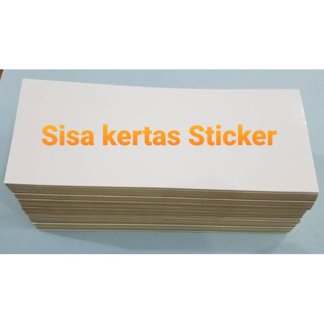 

Kertas Stiker sisa potongan Murah Obral