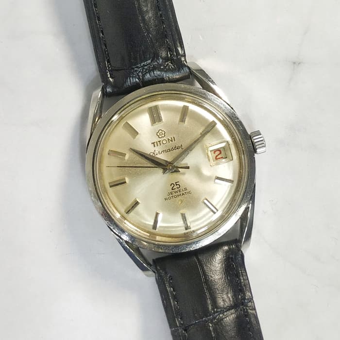 Original Titoni Airmaster Rotomatic Jam Tangan Pria Asli Antik Langka Shopee Indonesia