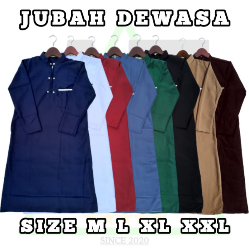 Jubah Pria Dewasa / Gamis Pria Dewasa / Jubah Dewasa / Gamis Dewasa / Baju Muslim Pria / Pakaian Mus