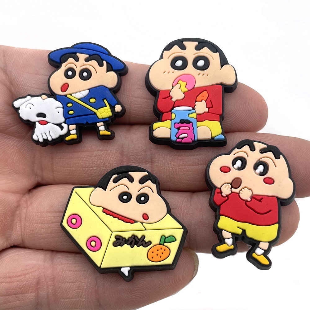 Crayon Shin-chan croc Untuk Dekorasi Sepatu / Gelang / Hadiah / Pesta