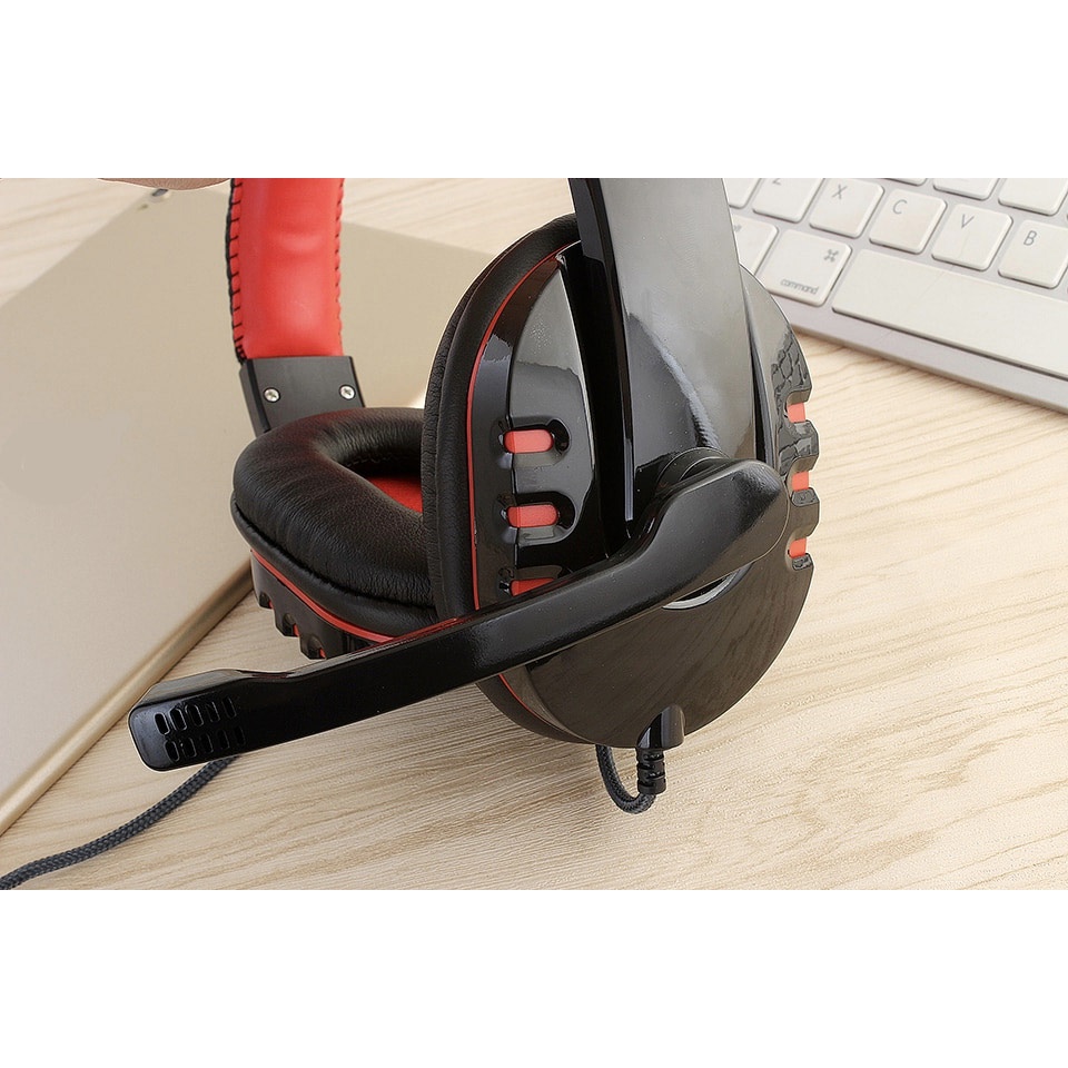 HANXI Gaming Headphone Headset LED with Mic - CH1