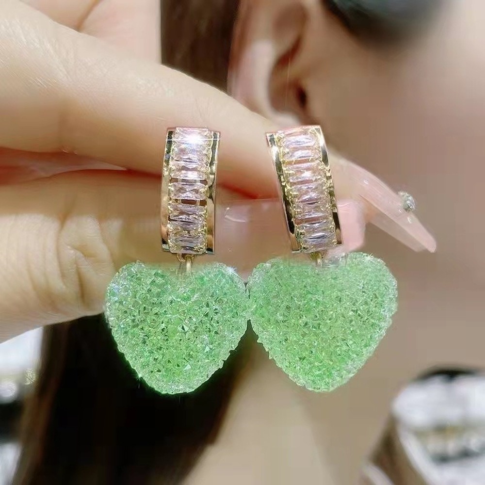 Anting Tusuk Bentuk Hati Lucu Untuk Wanita