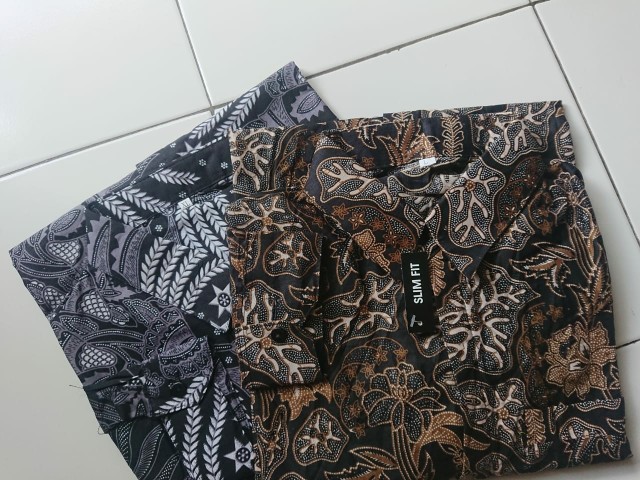 Kemeja Batik Casual Batik Slimfit Modern Outfit Kondangan Pria