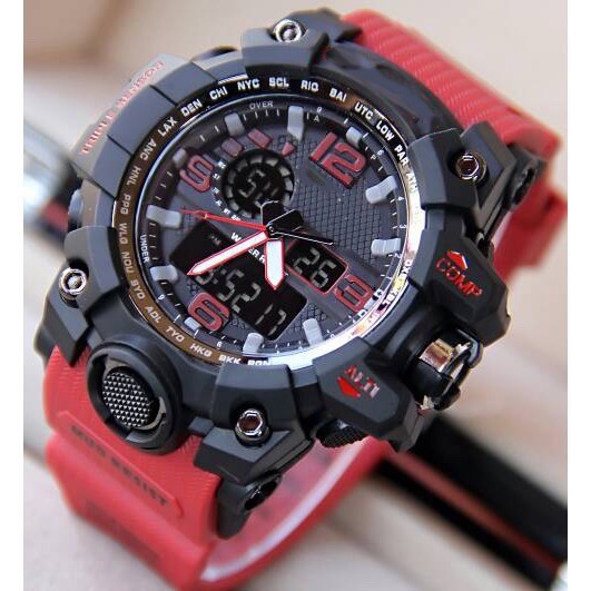 COD WATER RESIST GWG 1000 Digital Double Rubber Jam Tangan Pria Watch FREE BATERAI G1