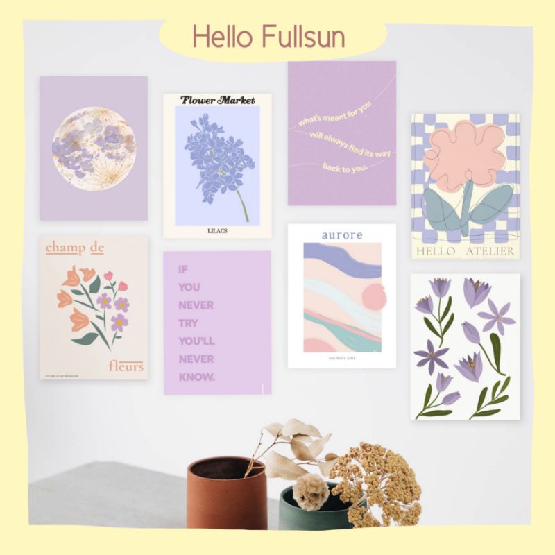 Aesthetic Pastel Wall Collage Kits/ Poster Hiasan Dinding