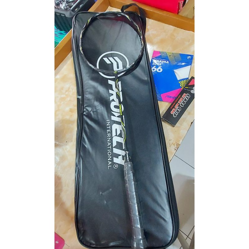 RAKET BADMINTON( FRAME GELOMBANG )PROTECH WAVE 7 INTERNATIONAL ORIGINAL