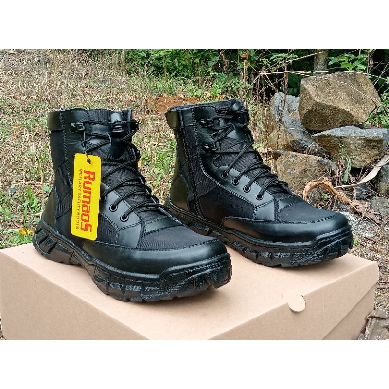 RUM88 Sepatu semi boots 6inch MILITER tactical RUMAOS kulit asli