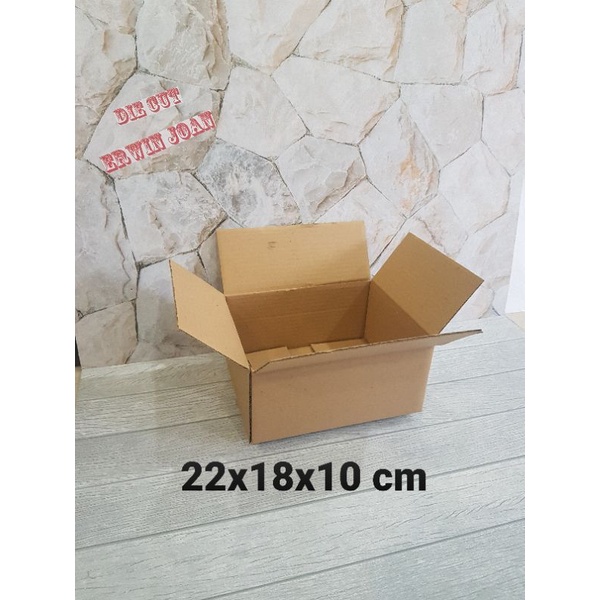 

Kardus / Box / uk. 22x18x10 cm / Karton Packing polos baru ST
