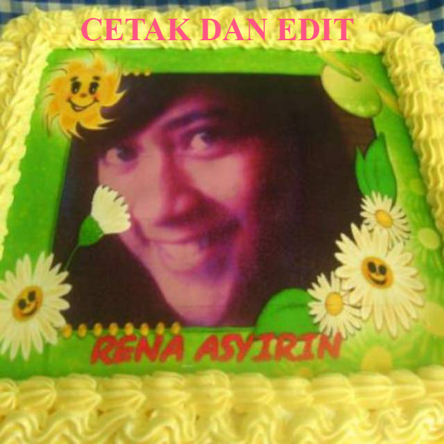 

Cetak dan Edit edible paper printing foto / gambar untuk kue & makanan