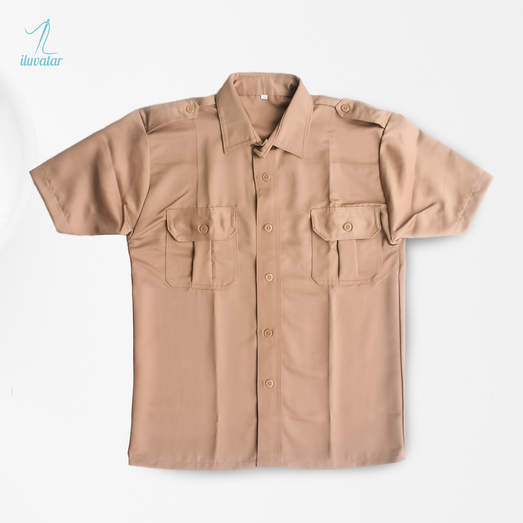 BAJU SERAGAM PRAMUKA PENGGALANG LENGAN PENDEK SMP & SMA BAHAN RAPILO