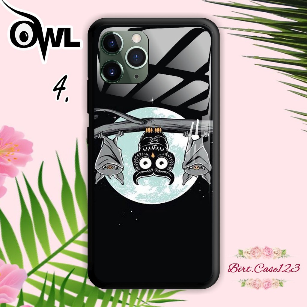 Softcase Back Case Glass Kaca OWL Samsung G530 J1 J2 J3 J4 J4+ J5 J6 J7 2016 Core Pro Prime BC3724