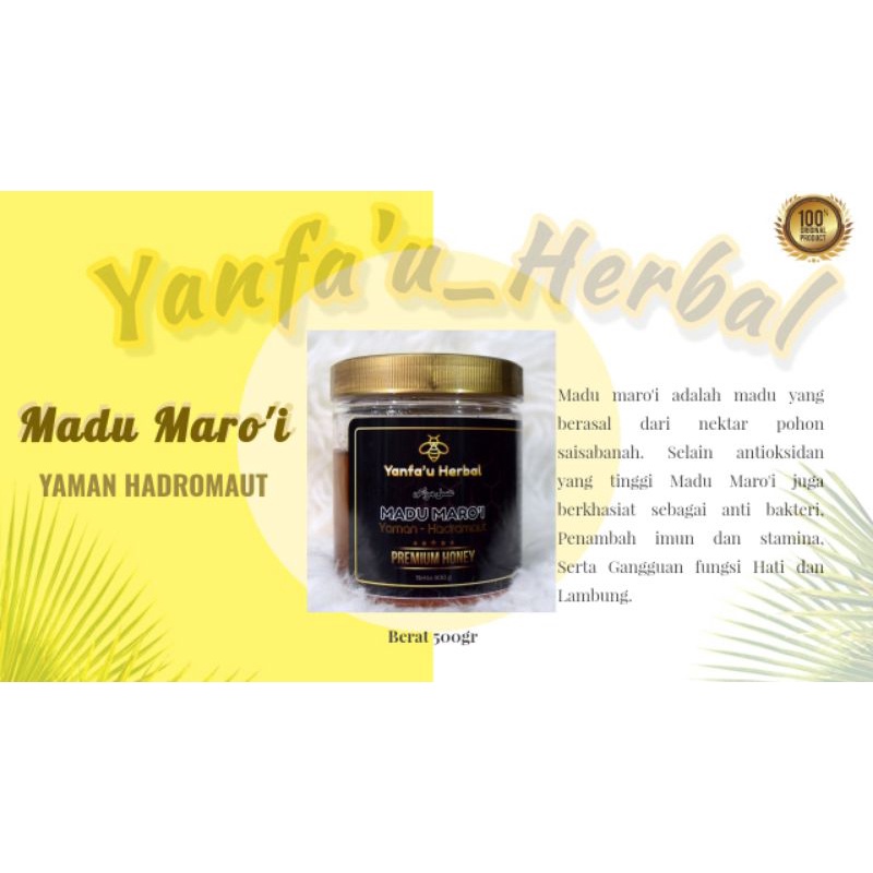 

Madu Yaman Maro'i 500gr