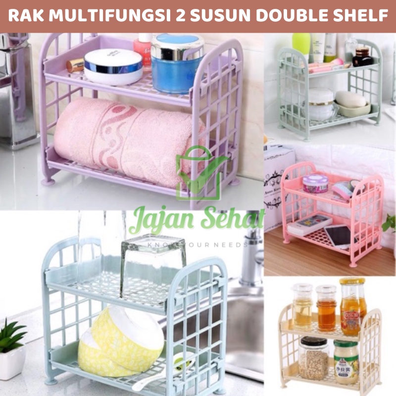 Rak Multifungsi 2 Susun Double Shelf