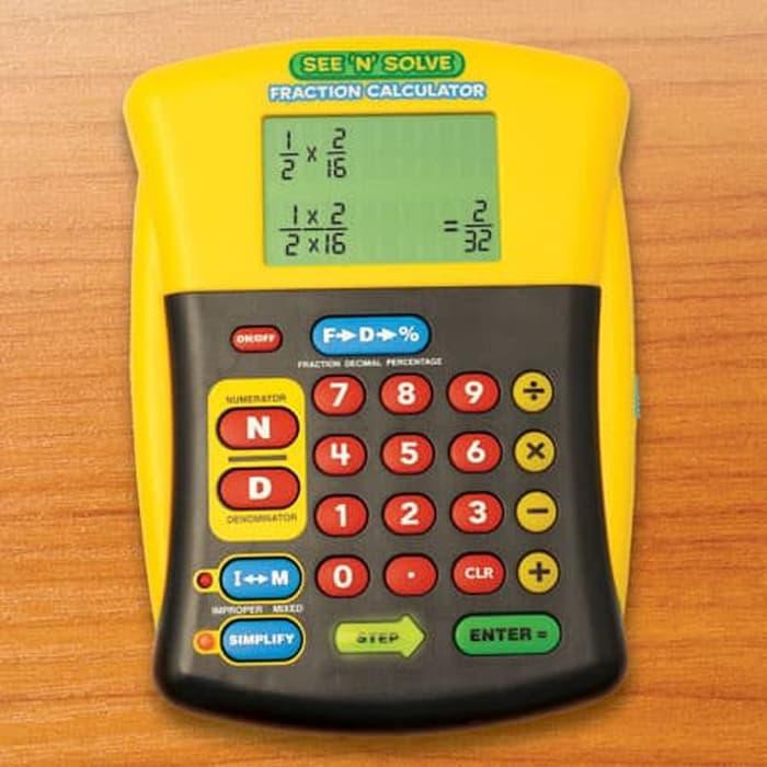 Jual [Kalkulator/Calculator] See 'N' Solve Fraction Calculator Kalkulator/Ilmiah/Elektronik Indonesia|Shopee Indonesia