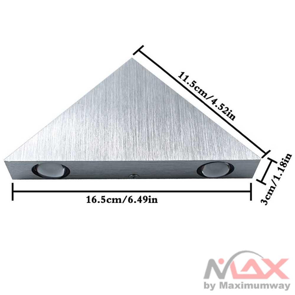 Lampu Dinding Lampu Hias Dinding Lampu Koridor 220V 3W Warm white Lampu Dekorasi Modern Minimalis LED minimalis Hias Dinding LED Modern Triangle Aluminium 3W ABD-3W-SJX Warm White New 3w Aluminum Triangle Led Wall Lamp Ac85-265v High Power Modern Home