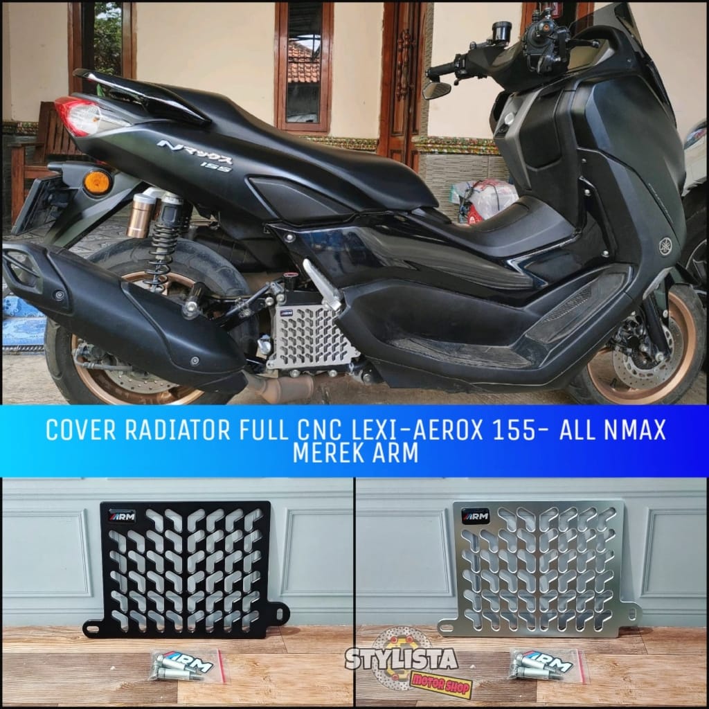 COVER RADIATOR ARM FULL CNC NMAX ALL AEROX 155 LEXI