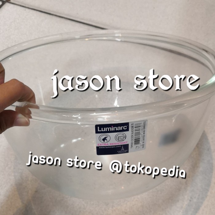 Mangkok Kaca - Mangkok Kaca Luminarc 28 Cm (Extra Resistant)/Mangkok Luminarc 28 Cm