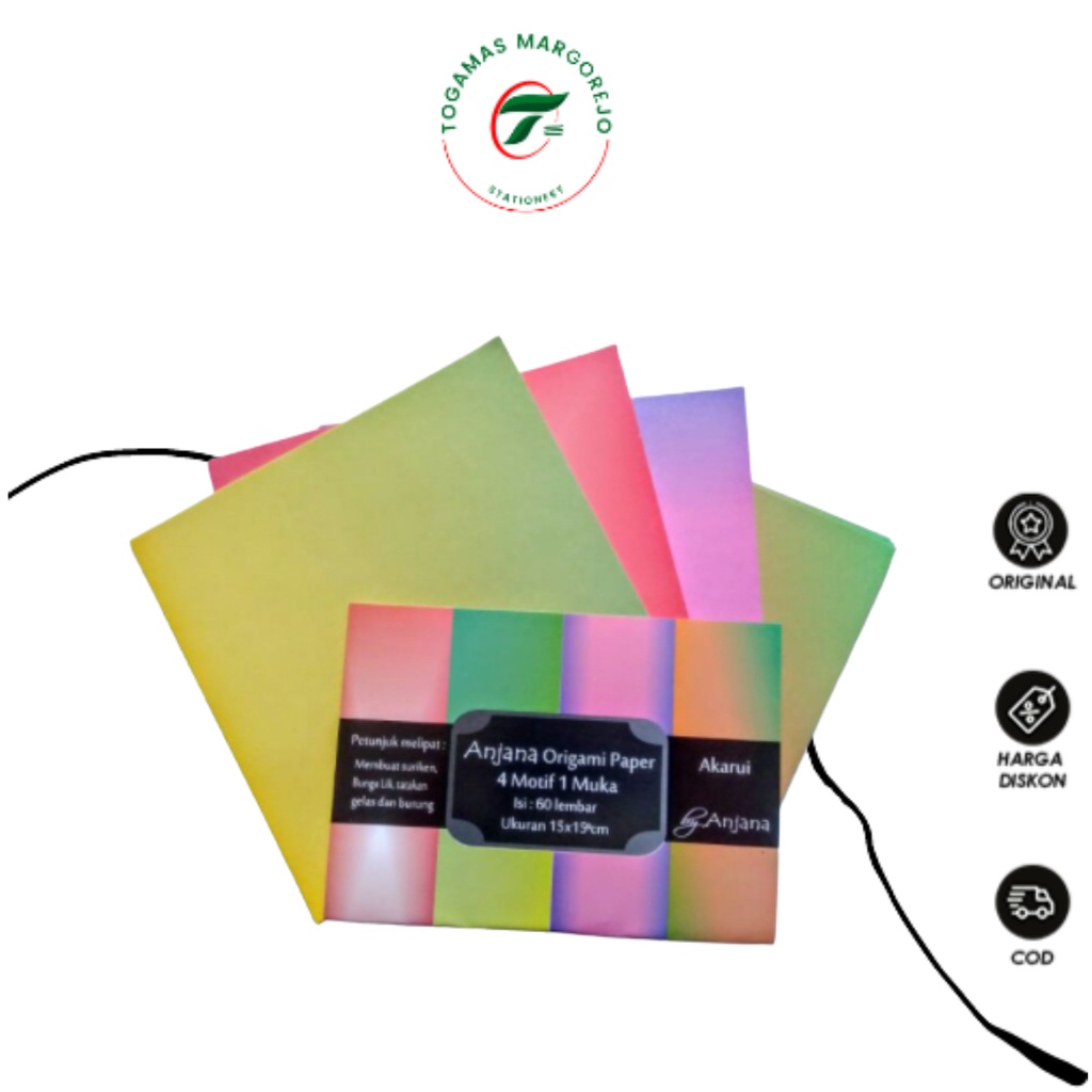 

READY STOCK !! KERTAS LIPAT ANJANA AZAYAKA 15X15 ISI 60