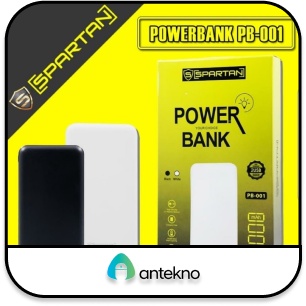 Power Bank/Powerbank Spartan PB-001 10.000 mah Dual Output 1A - 2.1 A