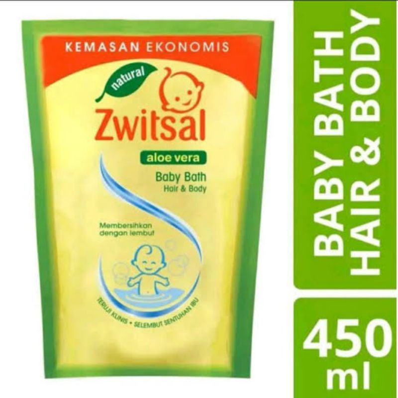 Zwitsal Baby Bath Hair &amp; Body AloeVera - Zwitsal Sabun Shampoo Bayi - Shampo Sabun 2in1