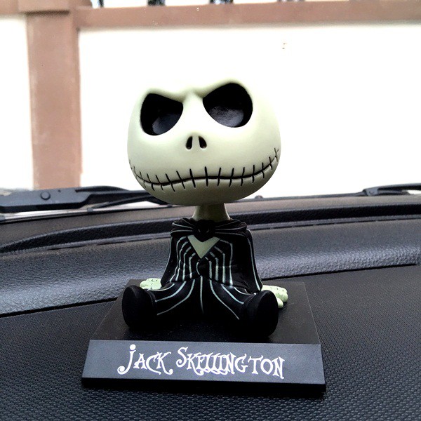 Boneka Figure Miniatur Pajangan Mobil Nightmare Skull Jack Skellington