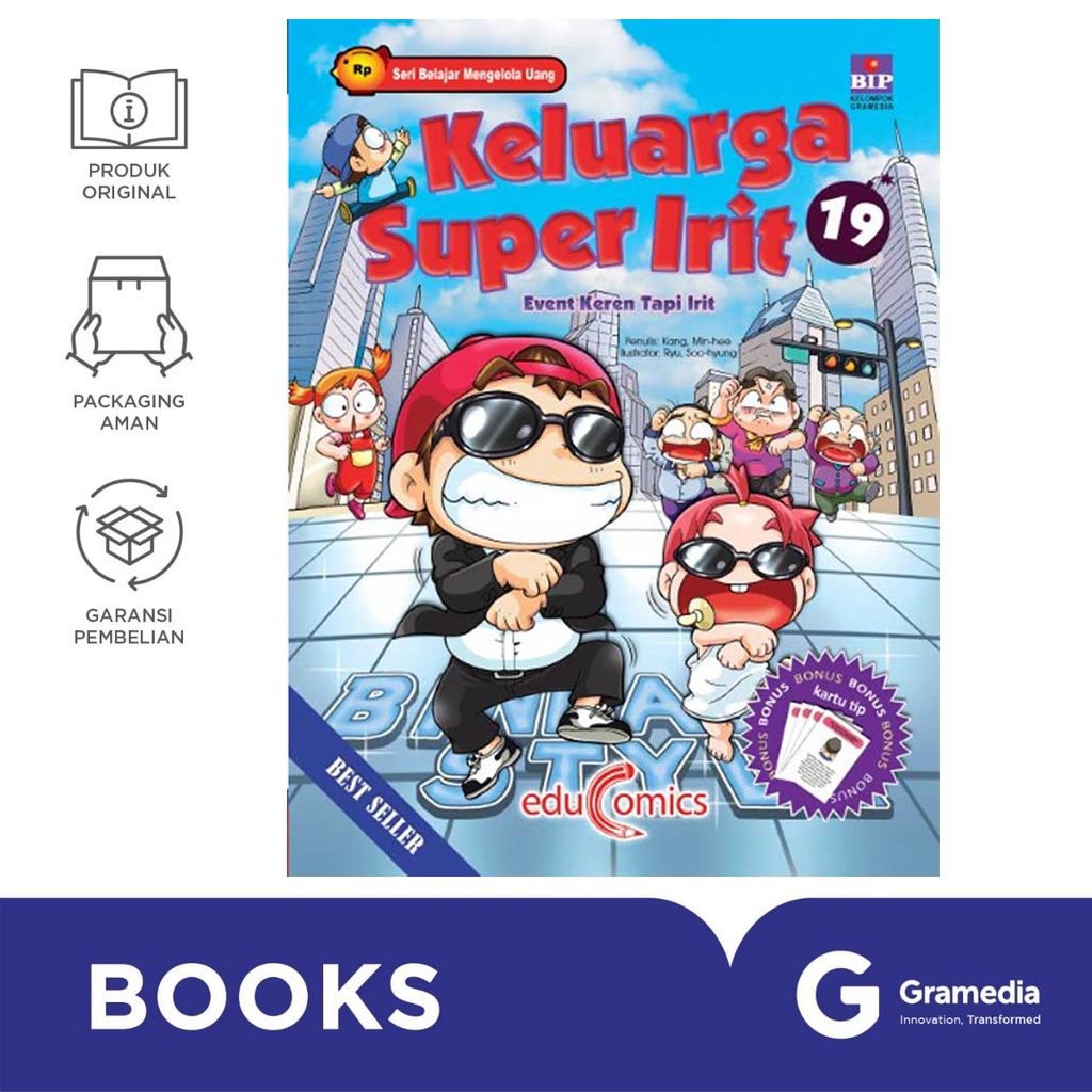 Gramedia Bali - Educomics : Keluarga Super Irit 19 : Event Keren Tapi Irit