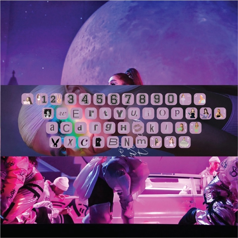 

STICKER KEYBOARD ARIANA GRANDE ALL SIZE UNTUK SEGALA UKURAN UNIVERSAL VINYL GLOSSY