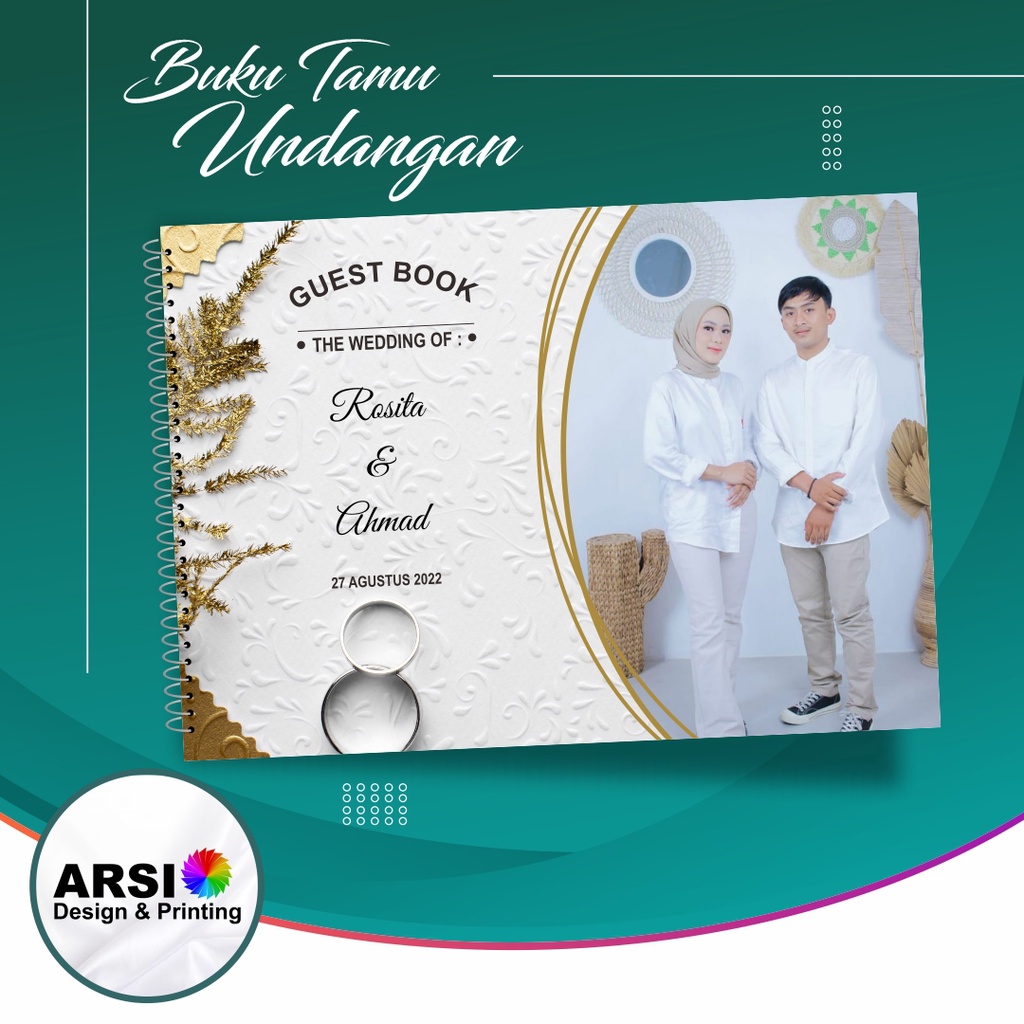 Custom Cetak Buku Tamu Pernikahan Tercantik - GUEST BOOK