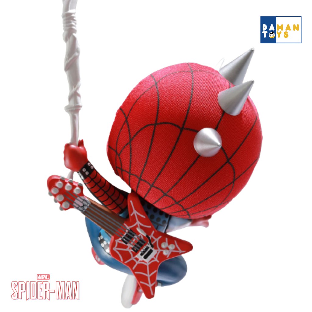 Mainan Action Figure Spiderman, Bobble Head Spider Man Spider Punk Suit - Mainan Figur Avengers